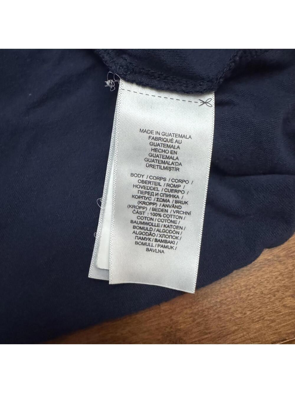Polo Ralph Lauren Big Pony M Navy Classic Fit Tee 100% Cotton (Authenticated) - Picture 7 of 7